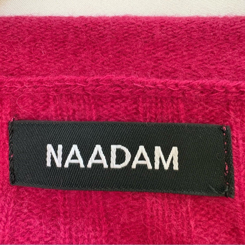NAADAM Raspberry Pink Cashmere Ribbed Lightweight Sweater, Size XS - Picture 10 of 10